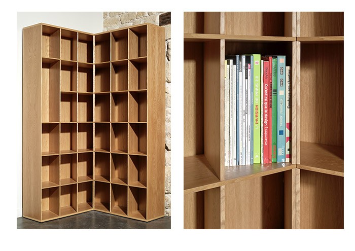 Mioedition. Bibliothèque Adnangle bookcase